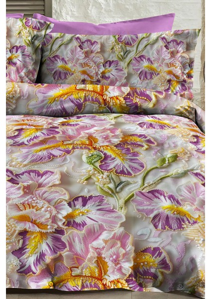 %100 Pamuk Ranforce Çeyizlik Luxury 5d Dijital Çift Kişilik Nevresim Takımı Embroidery Dreams modelleri