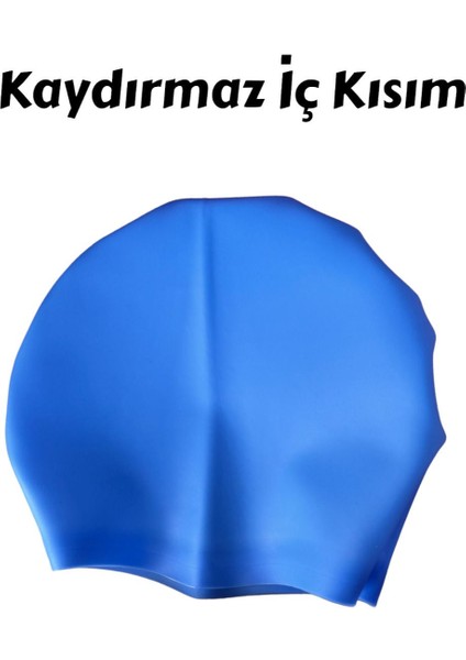 Renkli Silikon Yüzücü Bone, Rahat ve Şık Tasarım, Deniz ve Havuzda Kullanıma Uygun modelleri