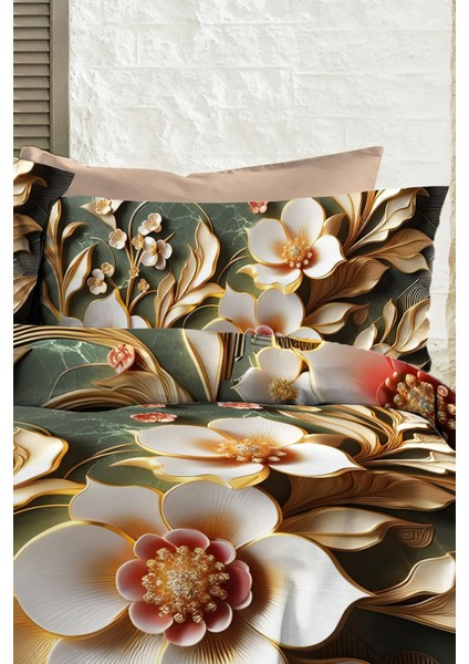 %100 Pamuk Ranforce Çeyizlik Luxury 5d Dijital Çift Kişilik Nevresim Takımı Tuval modelleri