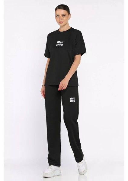 Kadın Nakış Detaylı Tişört Pantolon Ikili Takım P-00017644 fiyatları