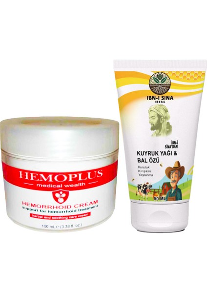 Hemeroidinize 100 ml Krem + Ibn-I Sina Kuyruk Yağ & Bal Özü Yaşlanmaya Çizgilere Karşıt Krem
