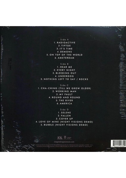 Imagine Dragons / Night Visions (2 Sarı Renk Lp) (Plak)