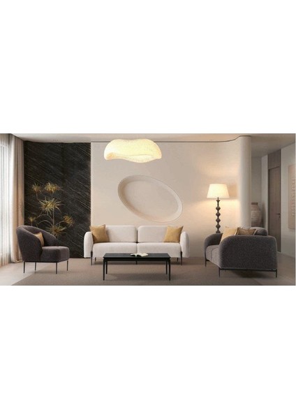 Koza Ahşap Ayaklı Mekanizmalı 3+3+1 Koltuk Takımı