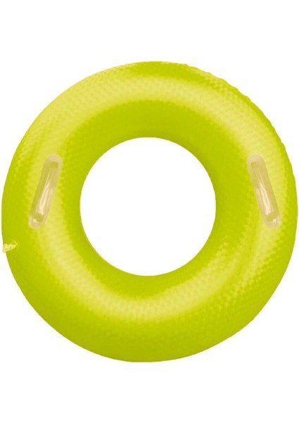 Canlı Fosforlu Sarı Simit 85 cm Tutmalı, Renkli ve Dikkat Çekici Tasarım, 1 Adet