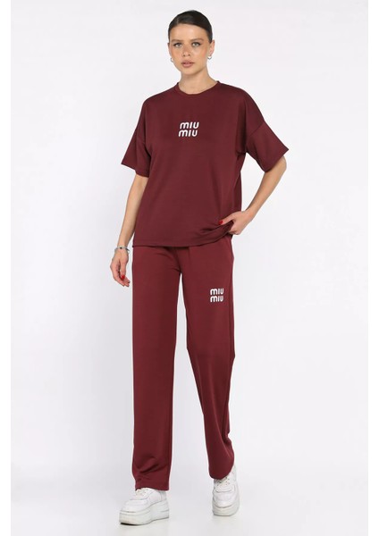 Kadın Nakış Detaylı Tişört Pantolon Ikili Takım P-00017644 fiyatları