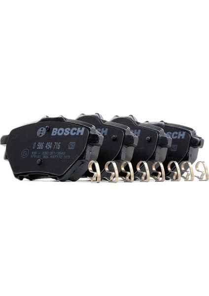 Peugeot 3008 Arka Fren Balatası 2016-2024 Bosch 268MM Diske Takım