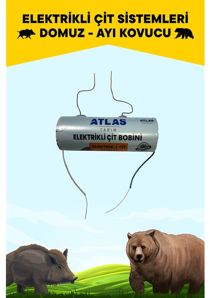 Elektrikli Çit Bobini 30.000 Volt Domuz Ayı Kovucu