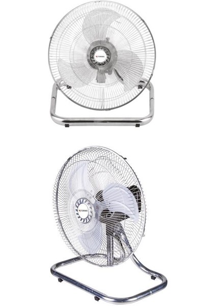 Sf-03 Gümüş Ayarlanabilir 18'' Inc Ayaklı 55W 3 Kademe 3 Pervaneli Vantilatör Fan