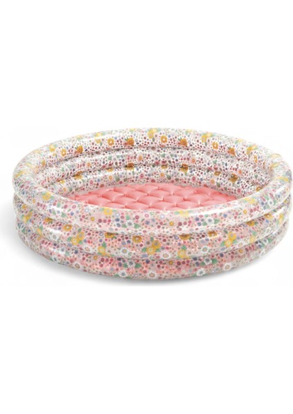 Çiçek Desenli Bebek Havuzu 86X25CM, 3 Boğum, Pembe, Eğlenceli ve Rahat Kullanım fiyatları