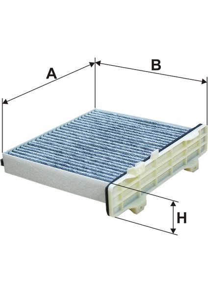 K1273A Karbonlu Polen Filtresi 7803A028 MR500058 XR500058D