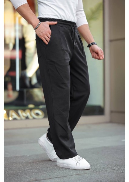 Diagonel Çift Pileli Baggy Pantolon