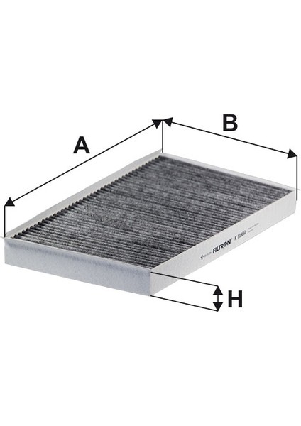 K1188A Karbonlu Polen Filtresi