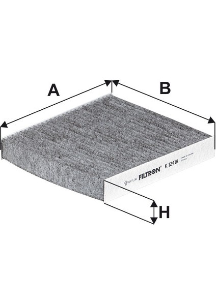K1241A Karbonlu Polen Filtresi