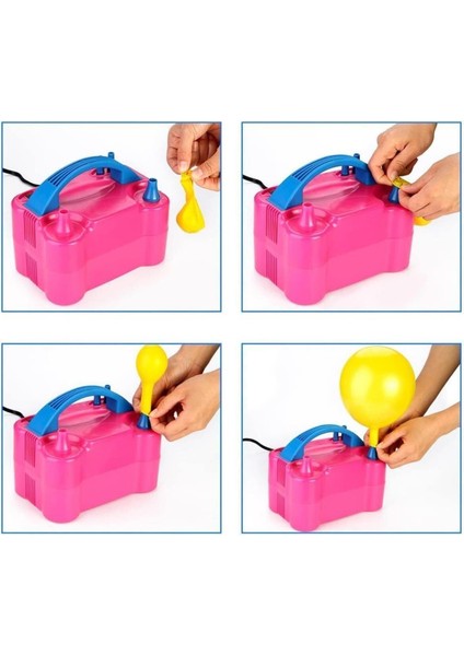 Hızlı ve Kolay Kullanımlı Çift Çıkışlı Elektrikli Balon Şişirme Makinesi fiyatları