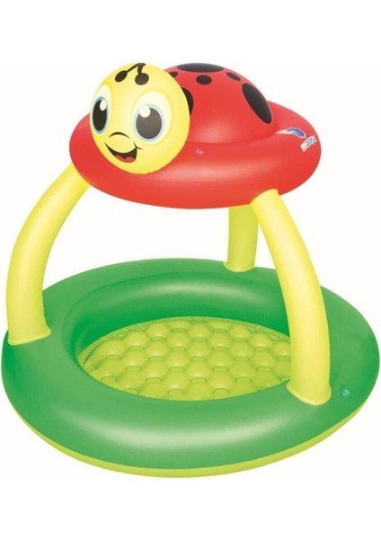 Renkli Gölgelikli Çocuk Havuzu 91X84 Cm, Eğlenceli ve Serinlik Sağlar