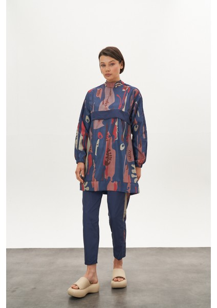 Lia Desen Tesettür Mayo Mavi Kısa fiyatları