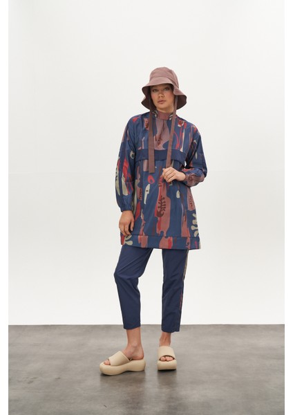 Lia Desen Tesettür Mayo Mavi Kısa fırsatları