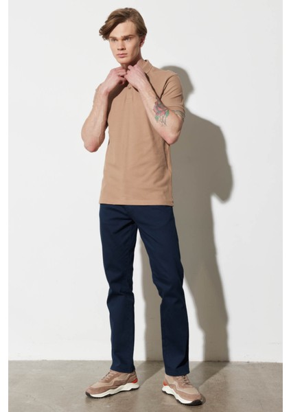 Regular Fit Camel Erkek Polo Yaka T-Shirt MW211837211 fırsatları