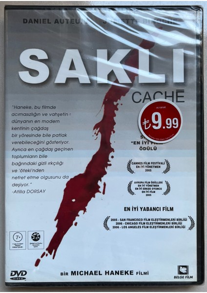 Saklı Cache DVD (Jelatininde Sıfır Orjnal Dönem Baskı Dvd)