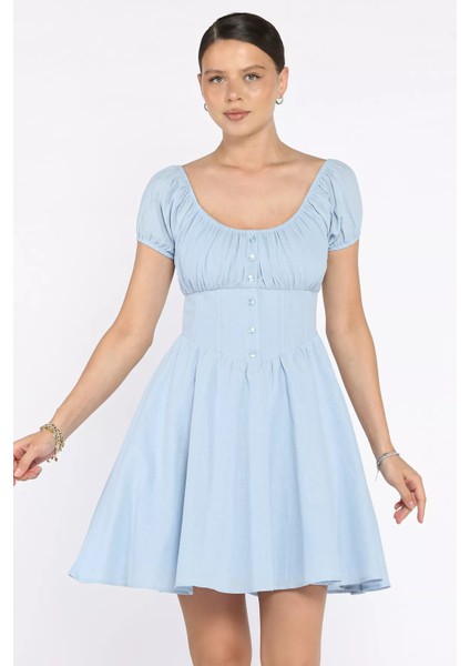 Beli Korseli Kadın Elbise P-00017597