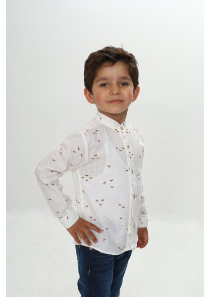 Erkek Çocuk At Baskılı Gömlek fiyatları