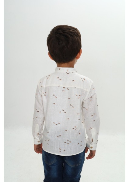 Erkek Çocuk At Baskılı Gömlek fırsatları