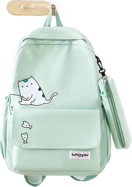 Kalem Çantası Omuz Çantası Büyük Kapasiteli Iki Parçalı Okul Çantası (Yurt Dışından)