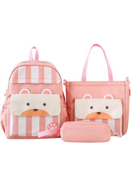 Ilk ve Ortaokul Omuz Çantası Üç Set Büyük Kapasiteli Sırt Çantası (Yurt Dışından)