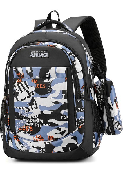 Okul Çantası Moda Ortaokul ve Lise Öğrencileri Omuz Çantası Kalem Çantası Büyük Kapasiteli Grafiti Seyahat Sırt Çantaları (Yurt Dışından)