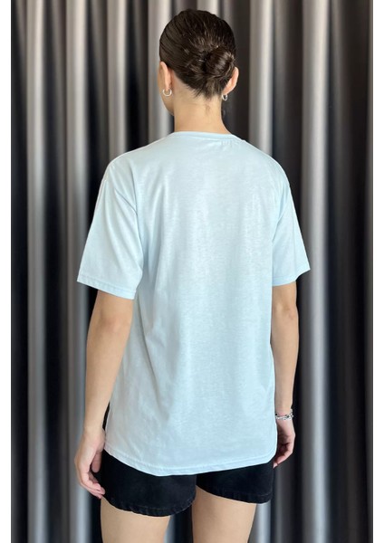 Kadın Yazı Baskılı Taşlı Bisiklet Yaka Tişört P-00017582 modelleri