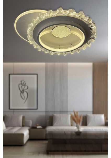 Bianca Plafonyer Kumandalı LED Avize