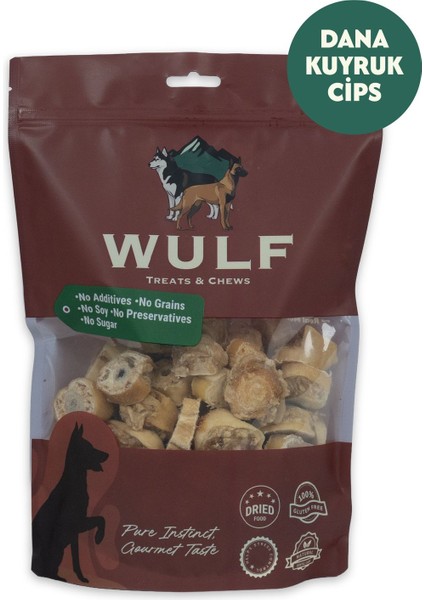Dana Kuyruk Cips 100 Gram %100 Doğal Köpek Ödül Maması