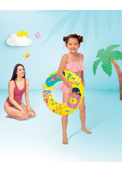 Deniz ve Okyanus Temalı Çocuk Havuz ve Deniz Simiti, 61 Cm, 6-10 Yaş modelleri