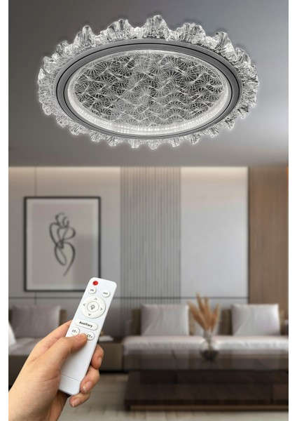 Vella Plafonyer Kumandalı LED Avize