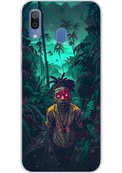 Samsung Galaxy A20 Uyumlu Şeffaf Kılıf Aesthetic 7 Tasarımlı