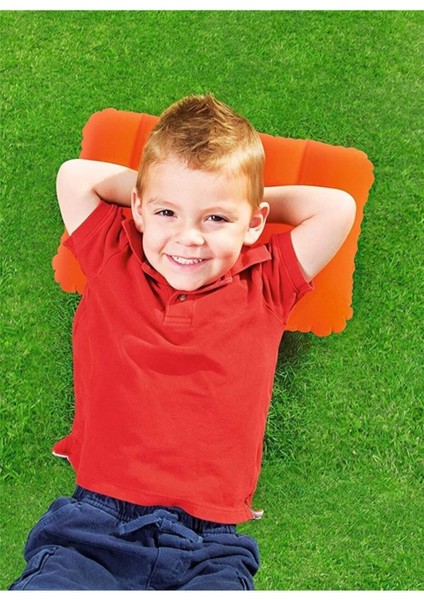 Renkli Şişme Çocuk Seyahat ve Kamp Yastığı, Yumuşak ve Rahat Kullanım