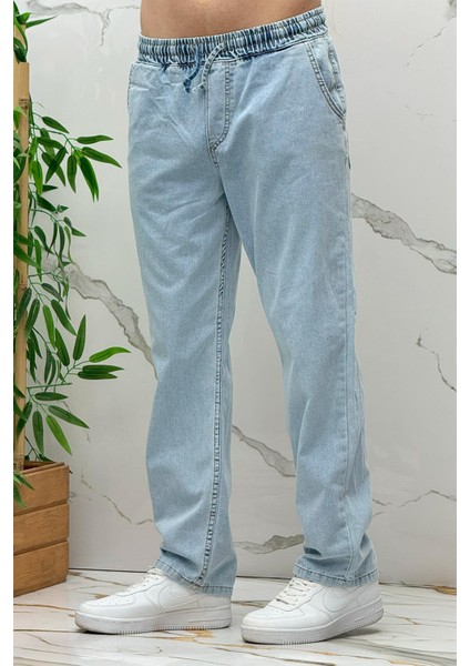 Erkek Baggy Kot Pantolon Rahat Kesim Tiril Tiril Ince Kumaş modelleri