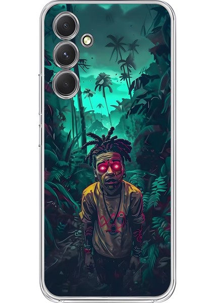 Samsung Galaxy A54 Uyumlu Şeffaf Kılıf Aesthetic 7 Tasarımlı