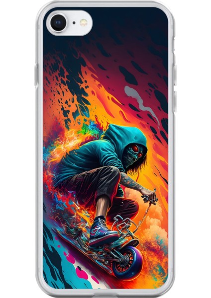 iPhone 6s Uyumlu Şeffaf Kılıf Aesthetic 5 Tasarımlı