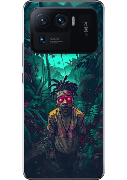 Xiaomi Mi 11 Pro Uyumlu Şeffaf Kılıf Aesthetic 7 Tasarımlı