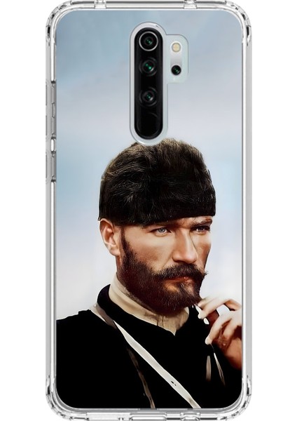 Xiaomi Redmi Note 8 Pro Uyumlu Şeffaf Kılıf Atatürk 2 Tasarımlı