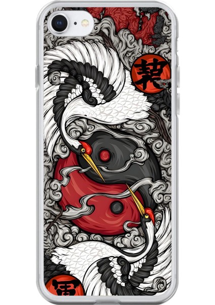 iPhone 6 Plus Uyumlu Şeffaf Kılıf Aesthetic 4 Tasarımlı