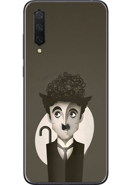 Xiaomi Mi 9 Lite Uyumlu Şeffaf Kılıf Aesthetic 1 Tasarımlı