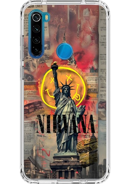 Xiaomi Redmi Note 8 Uyumlu Şeffaf Kılıf Aesthetic 3 Tasarımlı
