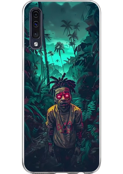 Samsung Galaxy A70 Uyumlu Şeffaf Kılıf Aesthetic 7 Tasarımlı
