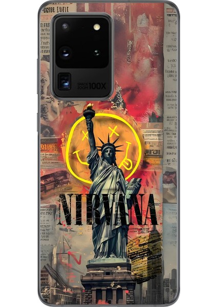 Samsung Galaxy S20 Ultra Uyumlu Şeffaf Kılıf Aesthetic 3 Tasarımlı