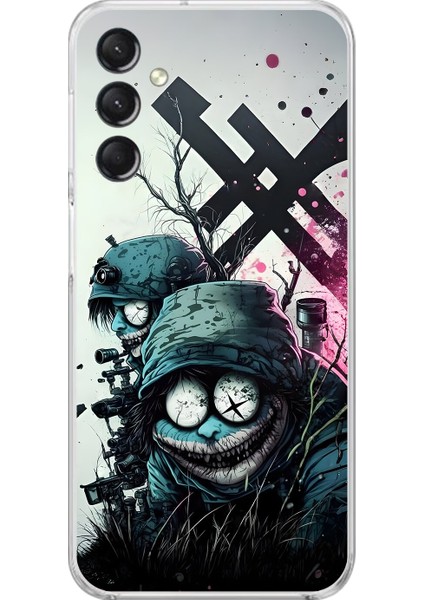 Samsung Galaxy A24 Uyumlu Şeffaf Kılıf Aesthetic 6 Tasarımlı