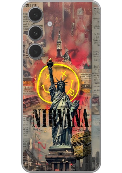 Samsung Galaxy S24 Uyumlu Şeffaf Kılıf Aesthetic 3 Tasarımlı