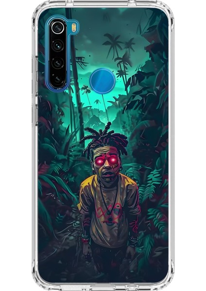 Xiaomi Redmi Note 8 Uyumlu Şeffaf Kılıf Aesthetic 7 Tasarımlı