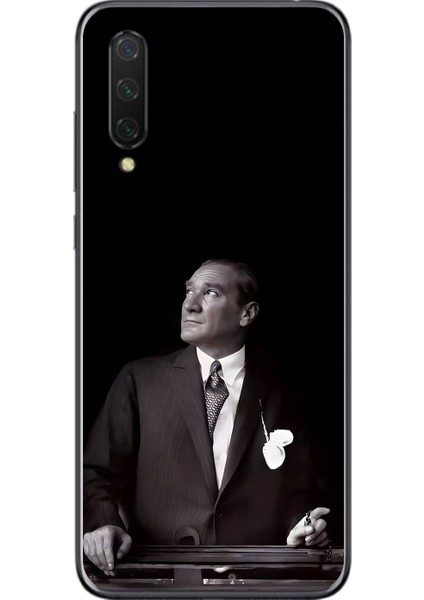 Xiaomi Mi 9 Lite Uyumlu Şeffaf Kılıf Atatürk 3 Tasarımlı